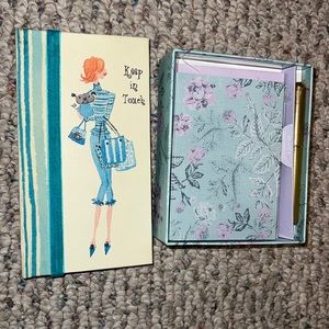 NWT stationery set with pen and address book